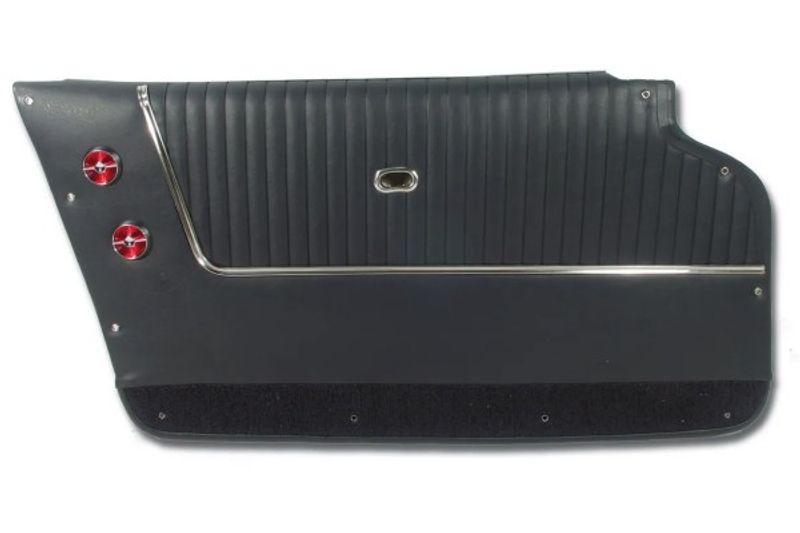 1963-1964 CORVETTE COUPE DOOR PANEL SET DARK  BLUE.