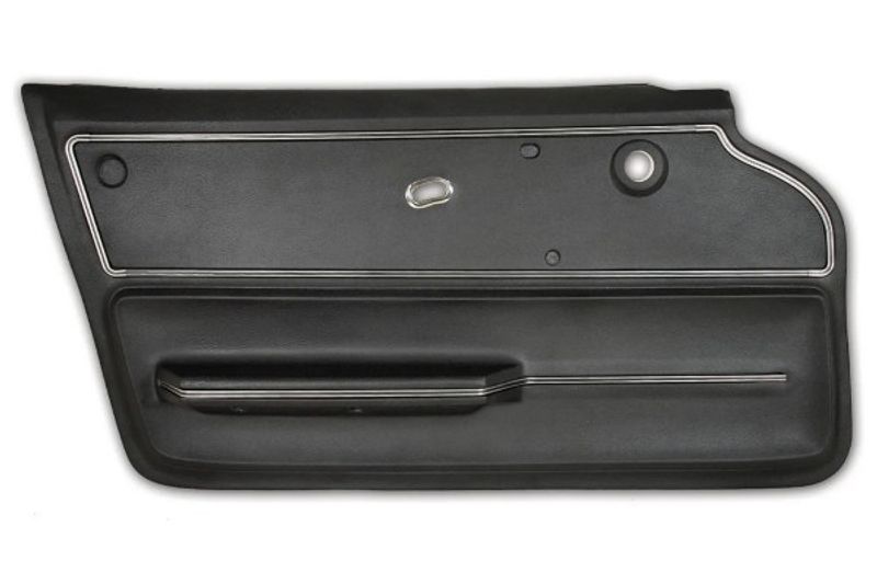 1965-1966 CORVETTE COUPE DOOR PANEL WITH TRIM LH BLACK