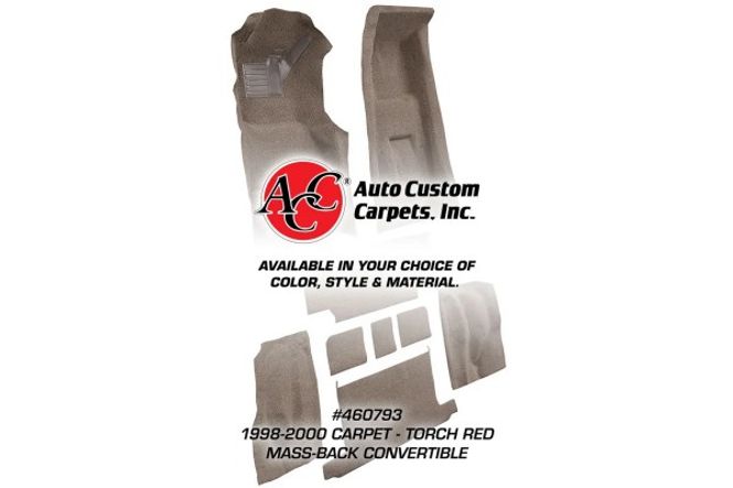 Hovedbilde 1998-2000 CORVETTE CARPET - TORCH RED MASS-BACK ...