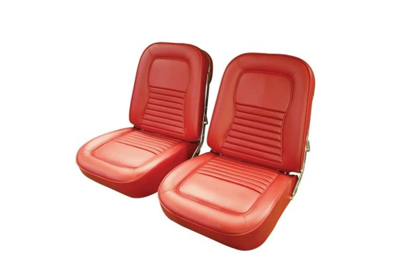 1967 CORVETTE REPRODUCTION VINYL SEAT COVER SET RED