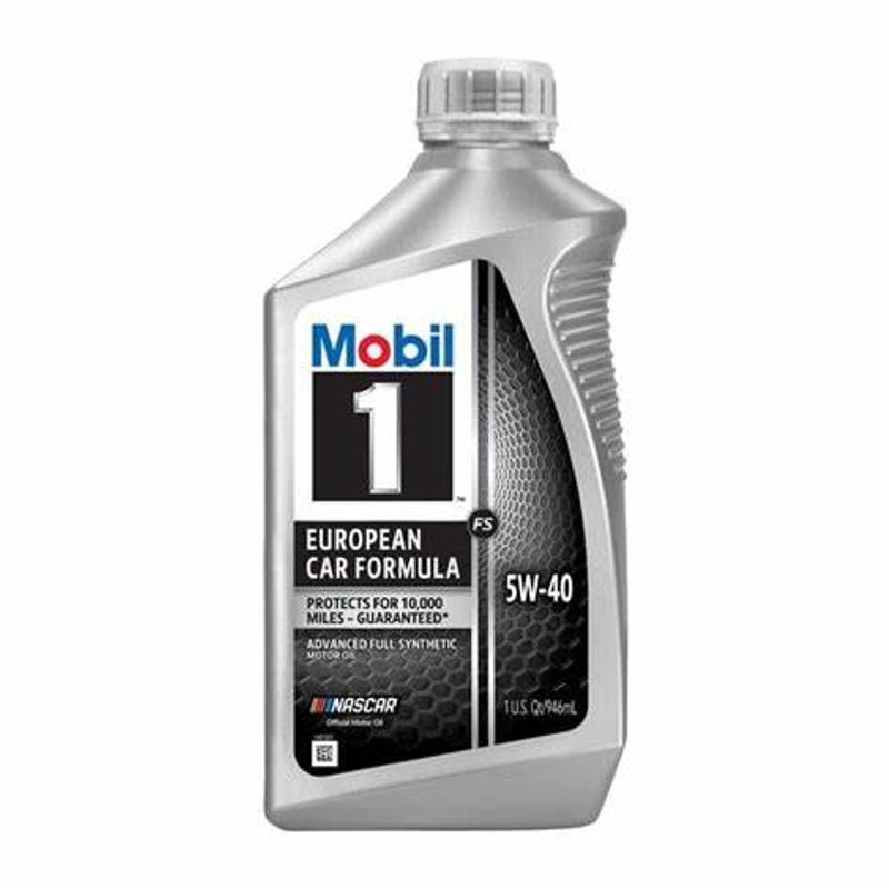 Mobil 1 FS 5W-40; European Car Formula Full Synthetic Motor Oil 1 Quart, 0,95 Liter