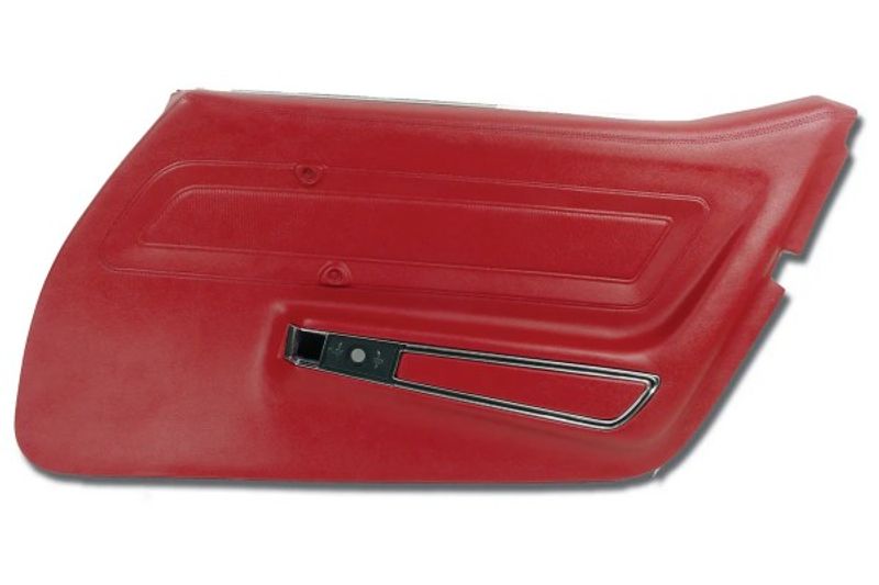 1970-1976 CORVETTE DOOR PANEL STANDARD RH RED