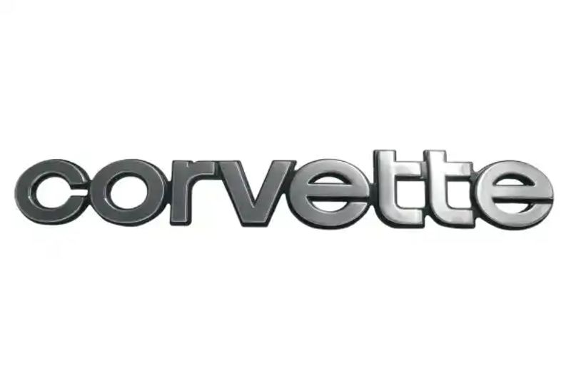 1980-1982 CHEVROLET CORVETTE EMBLEM. BAK