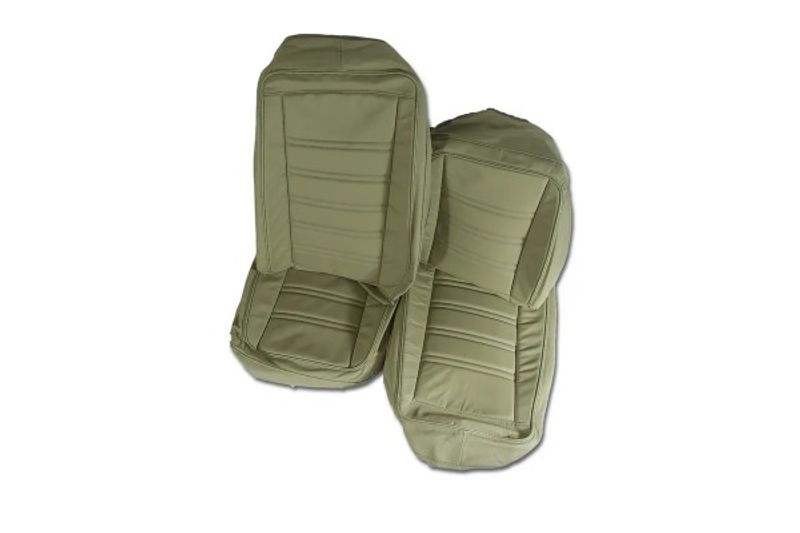 1975 CORVETTE OE STYLE 100% LEATHER SEAT COVER SET NEUTRAL